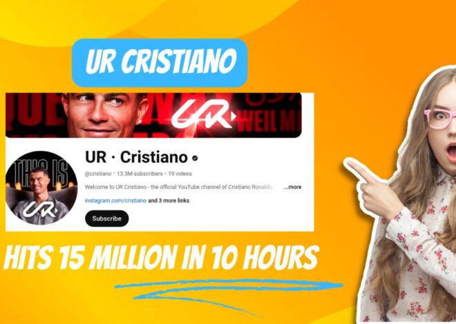 Cristiano Ronaldo’s Youtube Channel (Ur Cristiano) Hits 15 Million In 10 Hours